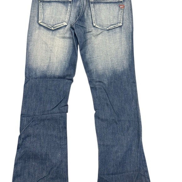 Diesel size 29 capri lengh EUC Blue Flare Wide Leg Jeans with Authentic Fading - Picture 3 of 12